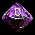 Chessex Vortex Purple D10 Dice