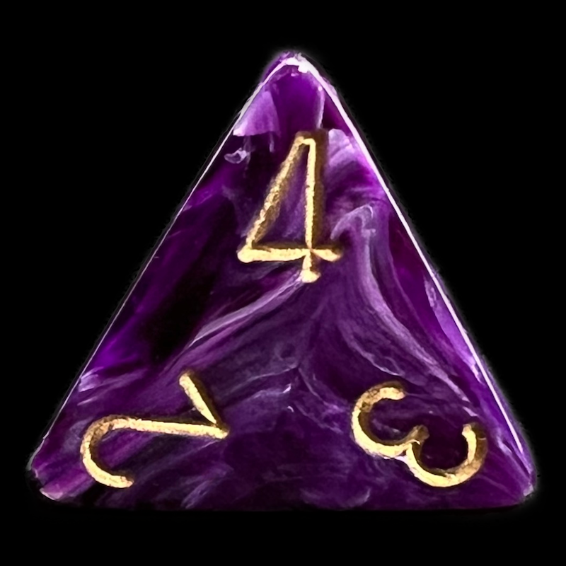 Chessex Vortex Purple D4 Dice