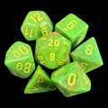 Chessex Vortex Slime 7 Dice Polyset - Discontinued