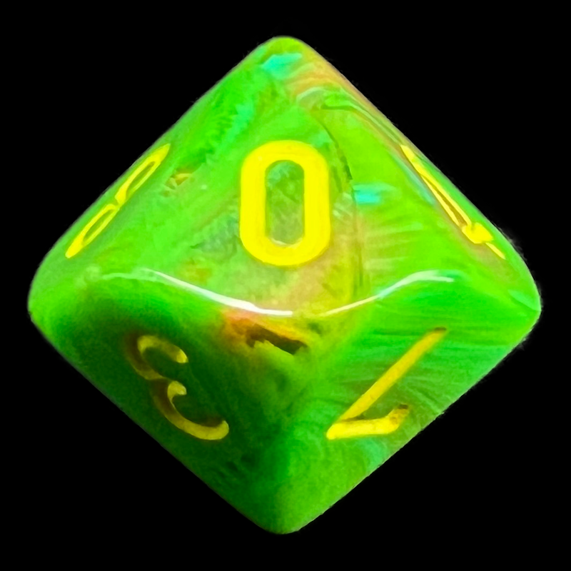 Chessex Vortex Slime D10 Dice - Discontinued