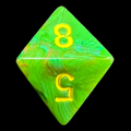 Chessex Vortex Slime D8 Dice - Discontinued