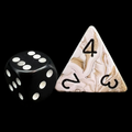HALF PRICE CLEARANCE D&G Marble Bronze & Black JUMBO 34mm D4 Dice - OOP