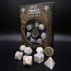Dice Tomes Cleric 7 Dice Polyset + Coin
