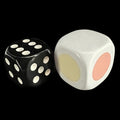 HALF PRICE CLEARANCE Colour Spot Ivory Pink White 18mm D6 Dice
