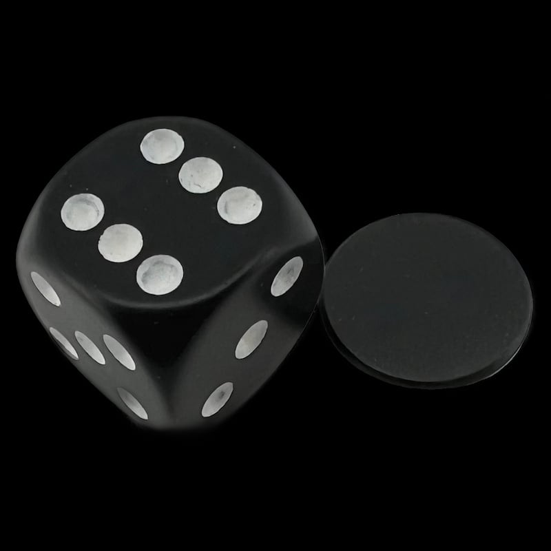 Counters Black Round 15mm
