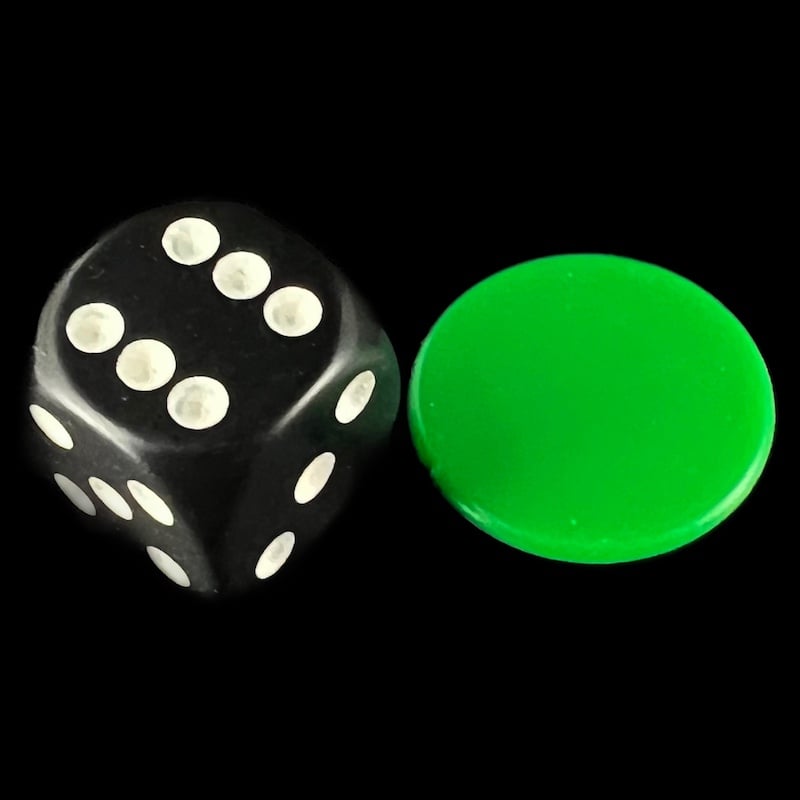 Counters Green Round 22mm
