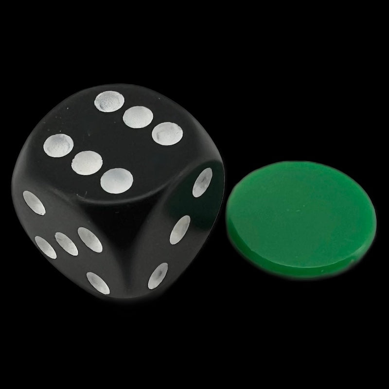 Counters Green Round 15mm