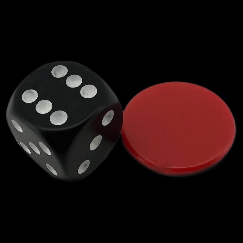 Counters Red Round 22mm