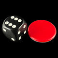 Counters Red & White Double Sided Round 25mm