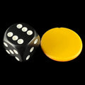 Counters Yellow & Red Double Sided Round 25mm