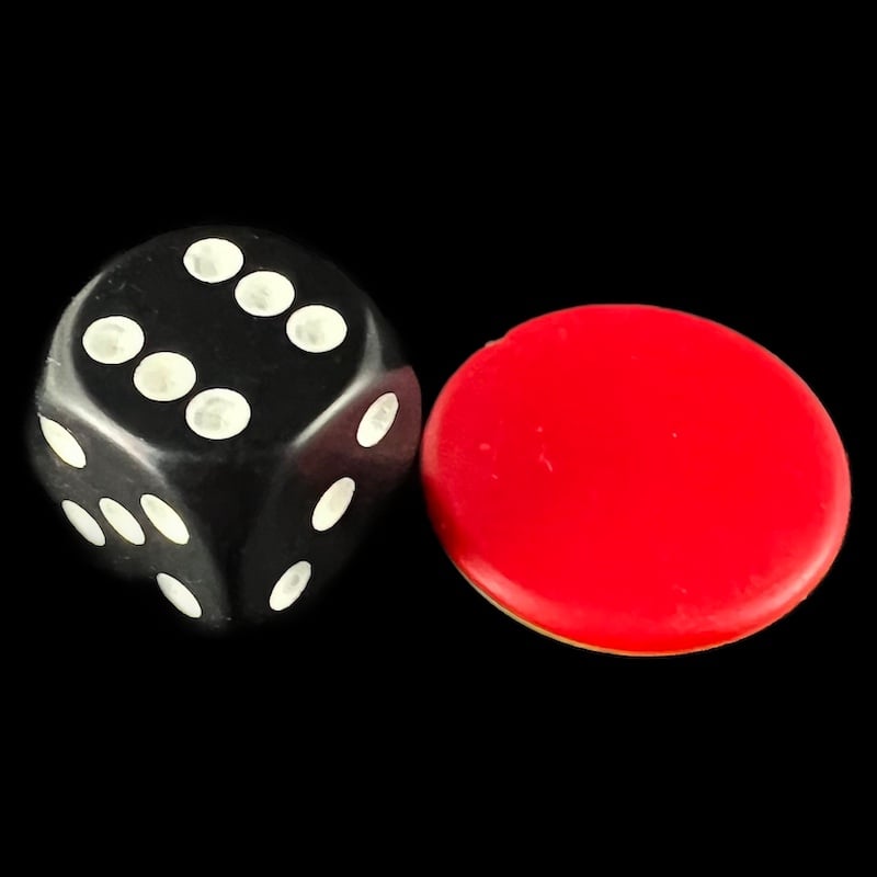 Counters Yellow & Red Double Sided Round 25mm