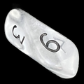 Crystal Caste Gem Clear D6 Dice