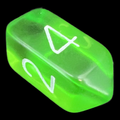 Crystal Caste Gem Green D4 Dice