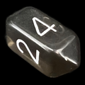 Crystal Caste Gem Smoke D4 Dice