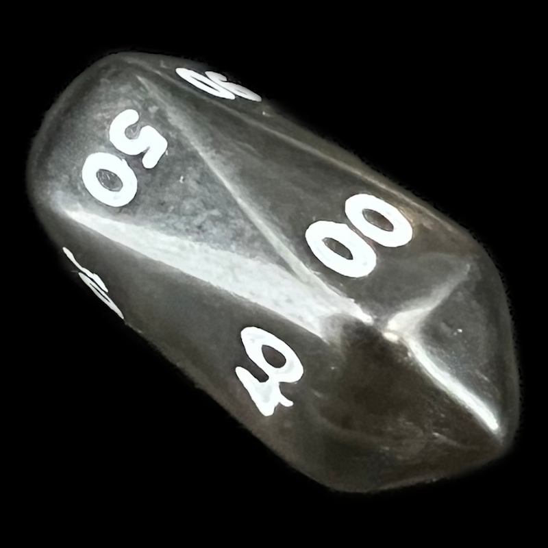 Crystal Caste Gem Smoke Percentile Dice