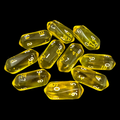 Crystal Caste Gem Yellow 10 x D10 Dice Set