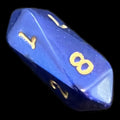 Crystal Caste Interferenz Blue D8 Dice