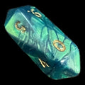 Crystal Caste Interferenz Green D10 Dice