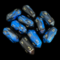 Crystal Caste Oblivion Blue 10 x D10 Dice Set