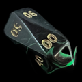 Crystal Caste Oblivion Green Percentile Dice