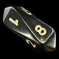 Crystal Caste Oblivion Orange D8 Dice