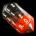 Crystal Caste Oblivion Red D20 Dice
