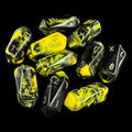 Crystal Caste Oblivion Yellow 10 x D10 Dice Set