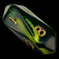 Crystal Caste Oblivion Yellow D8 Dice