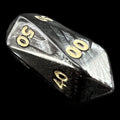 Crystal Caste Pearl Black Percentile Dice