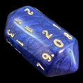 Crystal Caste Interferenz Blue D20 Dice