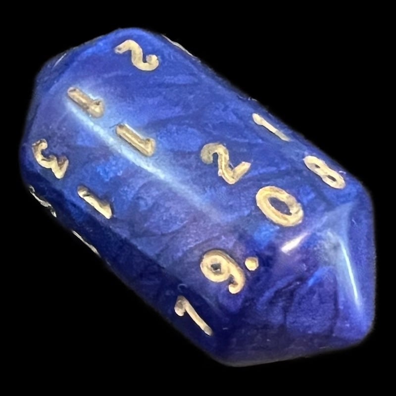 Crystal Caste Interferenz Blue D20 Dice