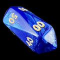 Crystal Caste Pearl Blue Percentile Dice