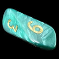 Crystal Caste Pearl Green D6 Dice
