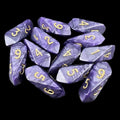Crystal Caste Pearl Purple 12 x D6 Dice Set