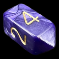 Crystal Caste Pearl Purple D4 Dice