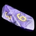 Crystal Caste Pearl Purple D6 Dice