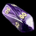 Crystal Caste Pearl Purple Percentile Dice