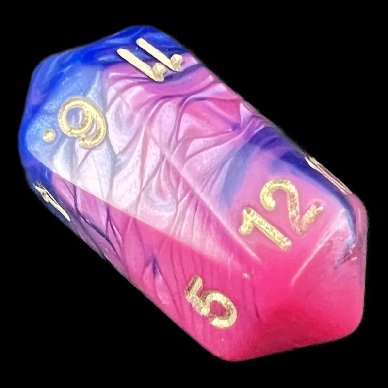 Crystal Caste Toxic Acid D12 Dice