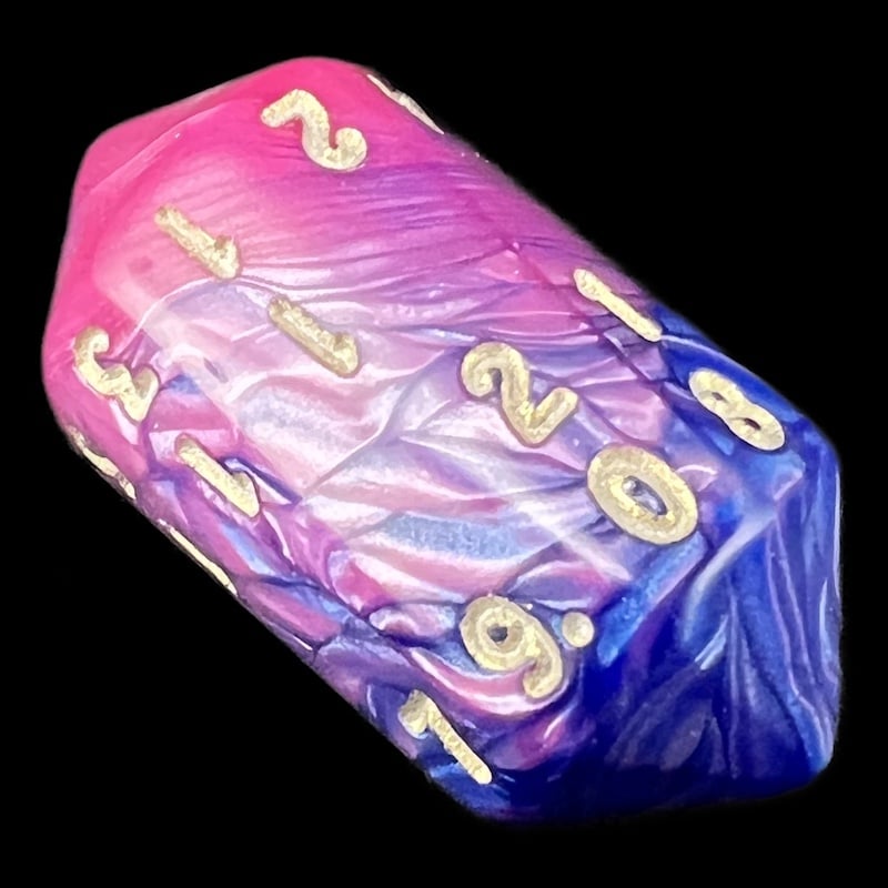 Crystal Caste Toxic Acid D20 Dice