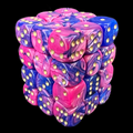 D&G Toxic Acid Pink & Blue 36 x D6 Dice Set