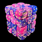 D&G Toxic Acid Pink & Blue 36 x D6 Dice Set