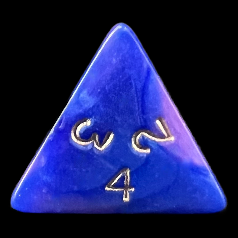 D&G Toxic Acid Pink & Blue D4 Dice