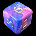 D&G Toxic Acid Pink & Blue D6 Dice