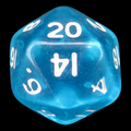 D&G Gem Aqua D20 Dice