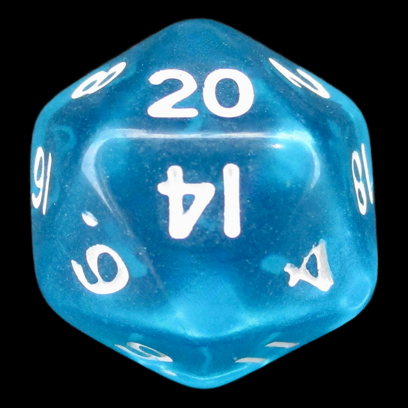 D&G Gem Aqua D20 Dice