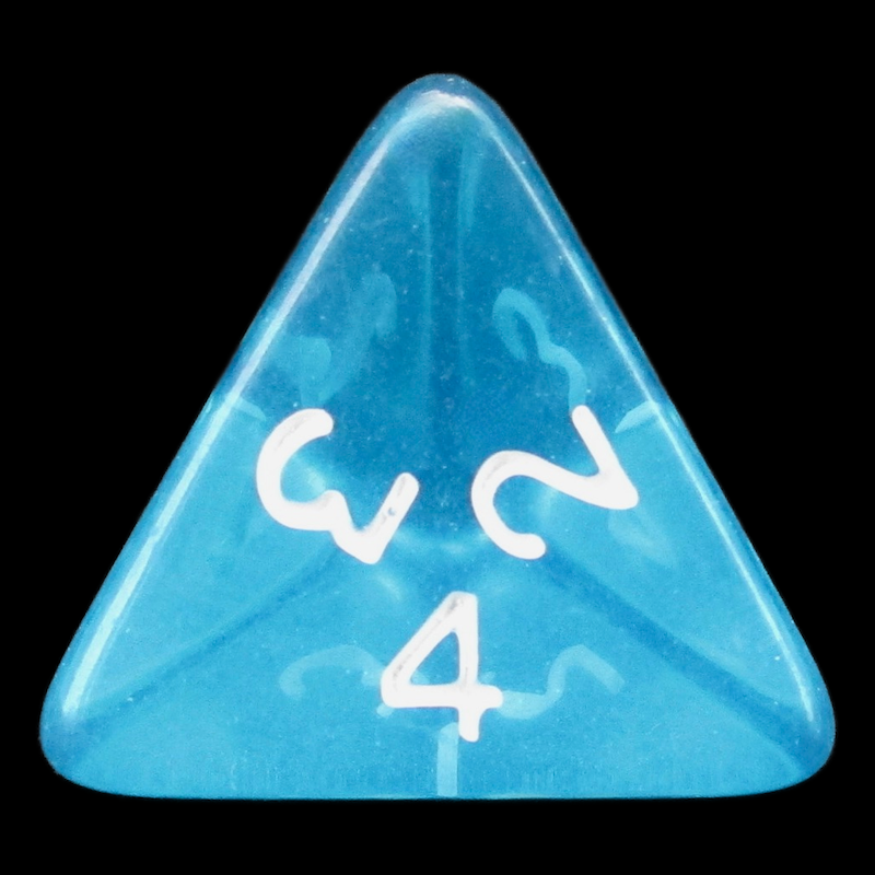 D&G Gem Aqua D4 Dice