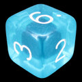 D&G Gem Aqua D6 Dice