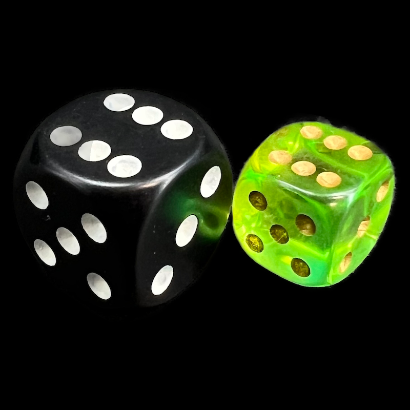 D&G Gem Blitz Aqua 36 x D6 Dice Set