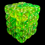 D&G Gem Blitz Aqua 36 x D6 Dice Set