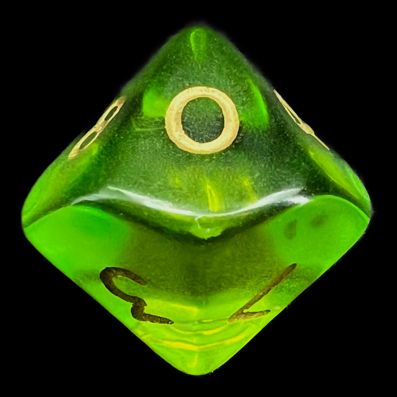 D&G Gem Blitz Aqua D10 Dice